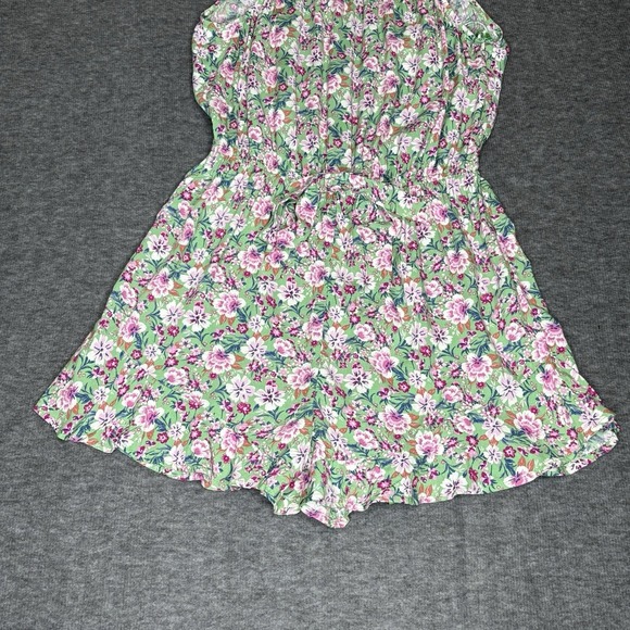 Be Bop Floral Print Rayon Sleeveless Romper Juniors Women Size Medium - Picture 5 of 13